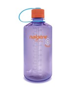 Nalgene Sustain 32oz Narrow Mouth Bottle (Amethyst) Recycled Reusable - £12.38 GBP