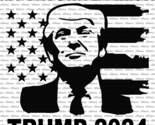 My Favorite Felon Trump Head in US Flag Trump 2024 Decal US Made US Sell... - $6.72+