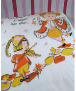 Sweet Vintage  Old King Cole A Merry Old Soul Soft 1970&#39;s Baby Receiving... - £9.30 GBP
