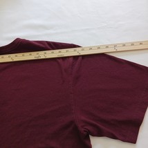 Carhartt K87 PRT Original Fit Crewneck Mens Burgundy Cotton T-Shirt Pocket Sz XL image 11