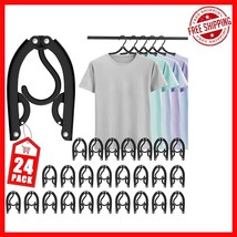 Durable Anti-Slip Travel Hangers - 24 Pack Portable Clothes Organization - $500.24 MXN