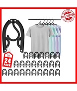 Durable Anti-Slip Travel Hangers - 24 Pack Portable Clothes Organization - $500.24 MXN