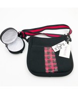 Jen &amp; Co. DRU Red &amp; Black PLaid Bag in a Bag Neoprene Crossbody - $41.66 CAD