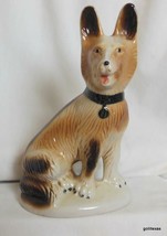 Vintage Ceramic Dog German Shepherd 8&quot; Brazil - £15.11 GBP