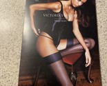 Victoria’s Secret Very Sexy Satin Top Thigh High Nude with Diva Pink Ban... - $21.84