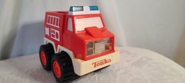 Vintage Tonka 1991 Heavy Orange Plastic Truck 7&quot; - £12.15 GBP