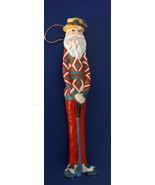 1994 Jeanne Vintage Golf Santa Claus Christmas Ornament 6.75&quot; H - £7.78 GBP