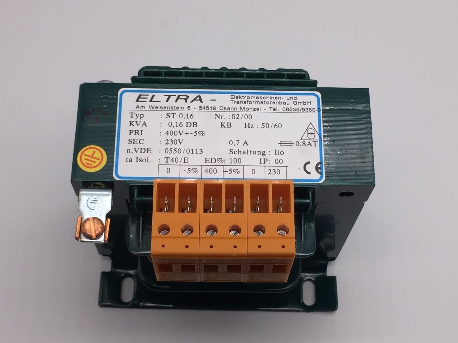 NEW ELTRA 9919398 CONTROL TRANSFORMER 16KVA, PRI 400V, SEC 230V TESTED - $198.00