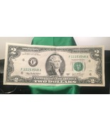 2003A $2 Two Dollar Bill - Georgia, Serial #  F 11153548 A - Crisp - £17.43 GBP