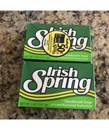 (2)Vintage Irish Spring Deodorant Soap W/ Antibacterial Protection 5 Oz ... - €9,26 EUR