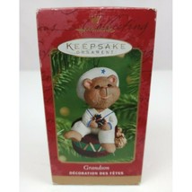 2001 Hallmark Keepsake Grandson Sailor Teddy Bear Sitting On A Drum With Toy - £6.29 GBP