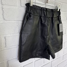 Bagatelle Collection Shorts Faux Vegan Leather Womens Small Black Boho NWT - $17.63
