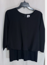 Cabi Indulgence black peplum style top size Medium #5205 NWOT - $29.69