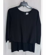 Cabi Indulgence black peplum style top size Medium #5205 NWOT - $29.69