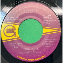Rick James You and I / Hollywood 45 Soul Funk 1978 Gordy 7156 - £9.55 GBP