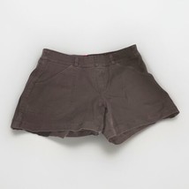 SPANX Stretch Twill Shorts  Brown Mid-Rise Pull-On Shaping 20318R - $22.20