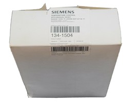 NIB SIEMENS 134-1504 TEMPERATURE CONTROL 1341504 W/ MANUAL RESET - $168.95