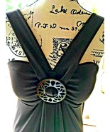 Bisou Bisou Michelle Bohbot Womens Dress Brown Evening Cruise Medium 003-28 - $6.88