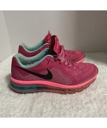 Nike Air Max 2013 GS Athletic Shoes Vivid Pink Black Blue 631331-600 Siz... - $30.74 CAD