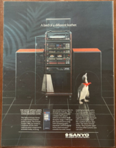 1985 Sanyo Vintage Print Ad Modern Art Of Electronics Retro Stereo Adver... - £11.53 GBP