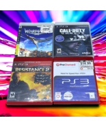 PlayStation 3 PS3 Game Lot Of 4 Warkhawk, Call of Duty, Resistance 2, Ne... - £17.95 GBP