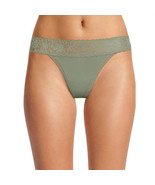 No Boundaries Women&#39;s Micro Lace Thong Panties Size 3XL Wild Sage Green - £8.75 GBP