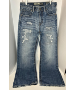 Buckle BKE Tyler Jeans Mens 32R 32x32 Distressed Front Back Boot Cut Med... - $32.98