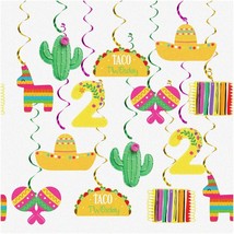 Taco Fiesta Fun Pack - 20Pcs Hanging Swirl Decorations for Taco Twosday &amp; Cinco - $32.66