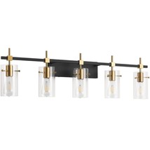 Bundle 7600-2 Lights With 7200-5 Lights (Excluded Bulbs) Bathroom Black ... - £247.46 GBP