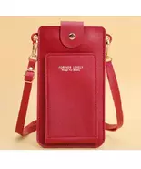 Women's Soft Leather Crossbody Bag for Touchscreen Smartphones - $12.99
