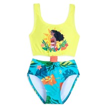 Disney Moana Swimsuit for Girls 7/8 Multicolored - £22.92 GBP