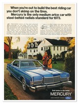 Print Ad &#39;73 Mercury Marquis Full-Size Luxury Car Vintage 1972 Advertise... - $9.70