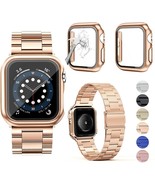 Compatible with Apple Watch Band 38mm with 2Pcs Case, Stainles (38mm, Ro... - $16.44