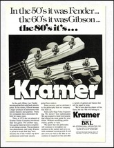 Vintage 1980 Kramer Guitar advertisement print reprinted in 2020 - £3.38 GBP