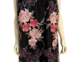 NWT ECI New York Black Embroidered Sleeveless Lined Shift Dress Size 3X - £75.27 GBP