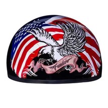 Daytona Helmets Skull Cap 1/2 Shell Open Face FREEDOM 2.0 DOT Motorcycle... - £71.74 GBP