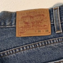 36 x 37.5 ~ Tag: 36 x 38 ~ Vintage Levi&#39;s 560 Loose Fit Tapered Leg Men’s Jeans - £40.30 GBP