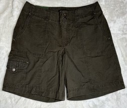 Eddie Bauer Mercer Fit Shorts Women’s Size 4 Olive Green Ripstop New - £19.55 GBP