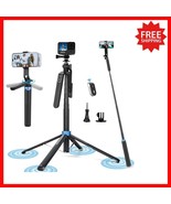 Portable 71&quot; Selfie Stick Tripod - Lightweight Aluminum with Rechargeabl... - $817.60 MXN