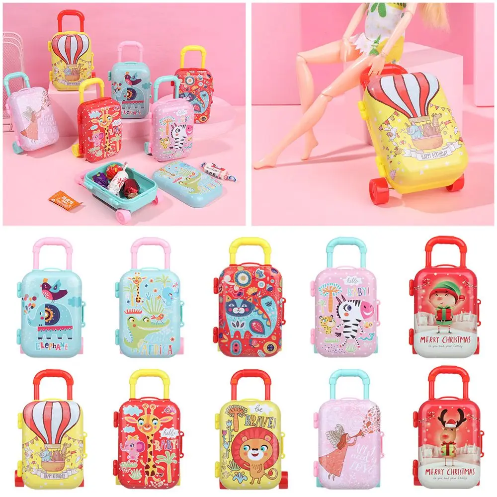 Doll Suitcase Dolls Accessories Mini Toys Trunk Dollhouse Furniture Jewellery - £7.78 GBP+