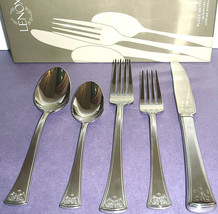 Lenox Autumn Legacy 20 PC. Stainless Flatware Service for 4 Raised Scroll New - £99.71 GBP