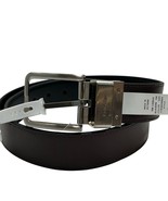 Calvin Klein Belt Mens S 30/32 Reversible Black Brown Vegan Leather Casual - $30.39 CAD