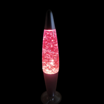 Vintage Large 16&quot; Purple Sparkle Glitter Lava Style Motion Lamp Peace Light - £55.38 GBP