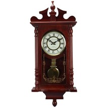 24h Chiming Wall Clock 25 inch Cordless Hourly Wallclock Royal Swinging ... - £93.35 GBP