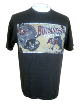 TAMPA BAY BUCCANEERS T Shirt NFL Football sz L 19&quot; p2p black cotton Flor... - £10.08 GBP