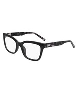 New DKNY DK-5068 001 Black Eyeglasses with Black Havana Temples 52/19/140 - $1,274.72 MXN