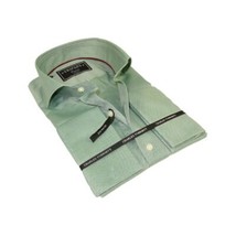 Men's Shirt Charles TYRWHITT Turkey 100% Cotton French Cuffs CHT-4 Green image 3