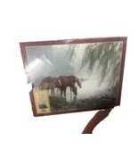 Willow Pond 500 pcs Jigsaw Puzzle LANG HORSES Easel Style Pop-Up Box Cover - $19.80