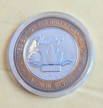 Flamingo Hotel Laughlin, NV Ltd Edtn Ten Dollar Gaming Token .999 Fine S... - €25,71 EUR