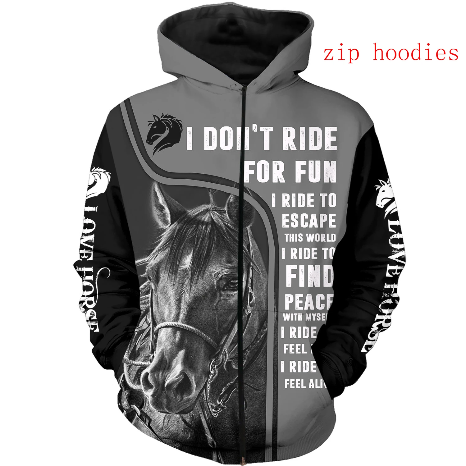  Love  3D Printed Men zip Hoodie Harajuku Fashion autumn Jacket hoodies Unisex C - £141.74 GBP